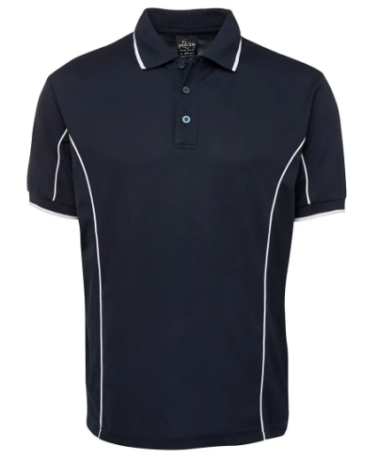 Picture of JB's Wear, Podium S/S Piping Polo- Navy/White Size XS